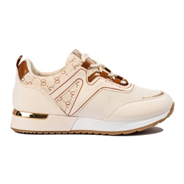Shelovet beige women's sports shoes Shelovet beige women's sports shoes