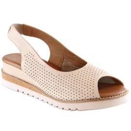Comfortable beige leather sandals for women Artiker 50C0863 Comfortable beige leather sandals for women Artiker 50C0863