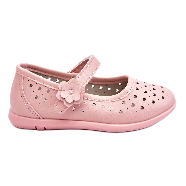 PA1 Children's Openwork Ballerinas Pink Lenna