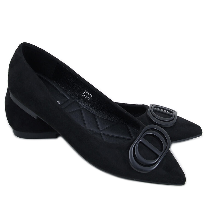 Arte Black ballerinas with almond toes