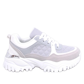 Ortega Gray wedge sneakers violet