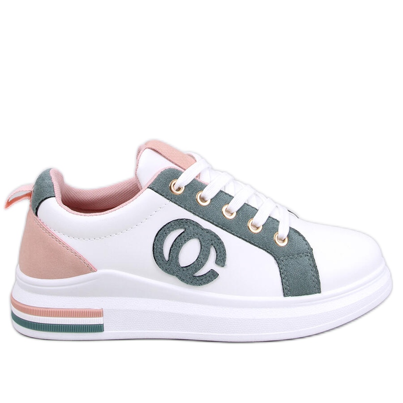 BM Verdon Green women's sneakers white
