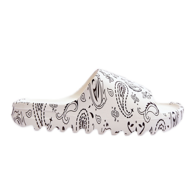 PS1 Fashionable Women's Slippers On A Massive Platform White Lorette