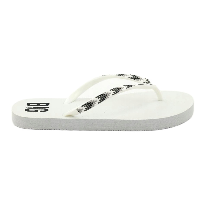 Women's Big Star 274A549 flip-flops white