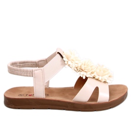 Astaire Beige Flower Sandals