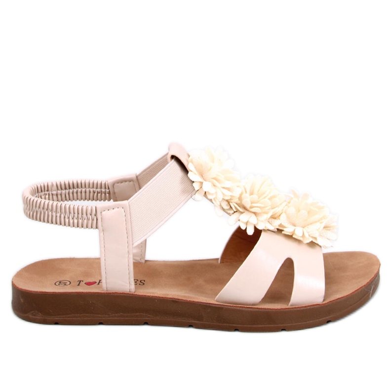 Astaire Beige Flower Sandals