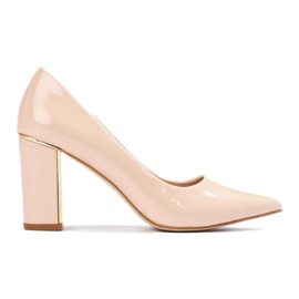 Classic patent leather pumps Shelovet beige
