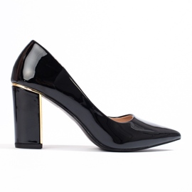 Shelovet classic patent leather pumps black Shelovet classic patent leather pumps black