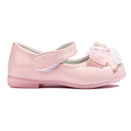 Pink ballerinas with bow Vinceza