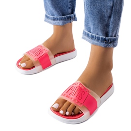 Pink rubber slippers from Paris Pink rubber slippers from Paris