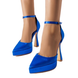 Blue high heel pumps from Lowell Blue high heel pumps from Lowell
