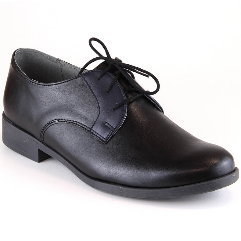 Youth formal communion shoes black Kornecki 6120