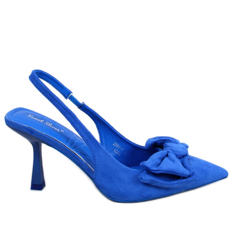 PA1 Shirley Blue Open Heel Pumps