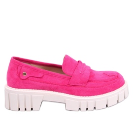 Platform loafers from Chandra Peach pink Platform loafers from Chandra Peach pink