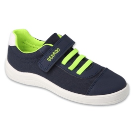 Children's sports Befado with velcro, navy blue and green 451X004 Children's sports Befado with velcro, navy blue and green 451X004