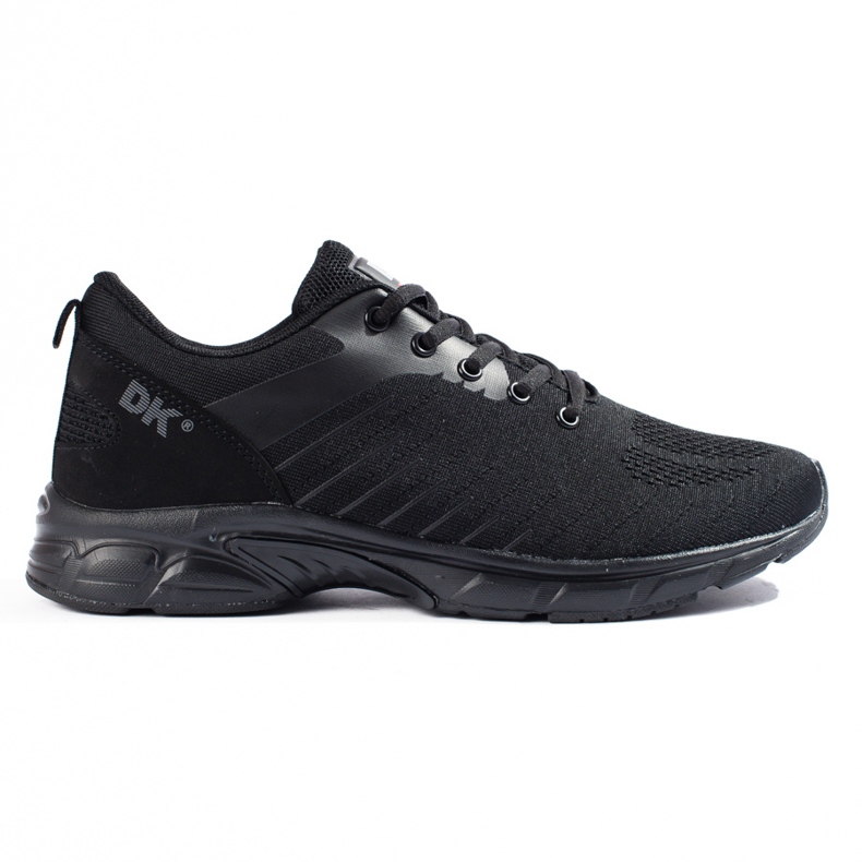 DK black men's sports shoes