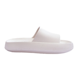 BM Fashionable Light Flip Flops On A Massive Sole White Rebel BM Fashionable Light Flip Flops On A Massive Sole White Rebel