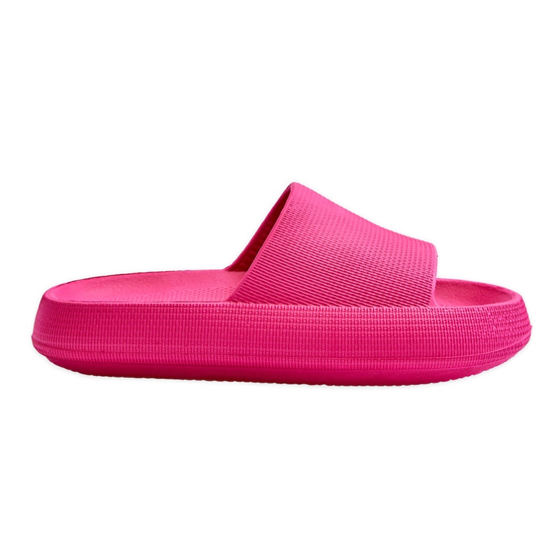 BM Fashionable Light Flip Flops On A Fuchsia Rebel Massive Sole pink