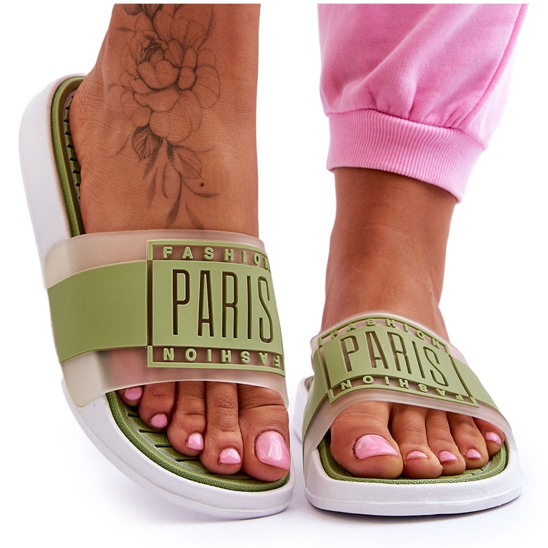 Women's Sport Slippers Green Sunrise