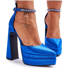 Fashionable Pumps On A Heel Blue Santoro Fashionable Pumps On A Heel Blue Santoro