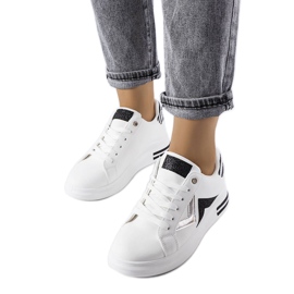 Black and white platform sneakers from Monty Black and white platform sneakers from Monty