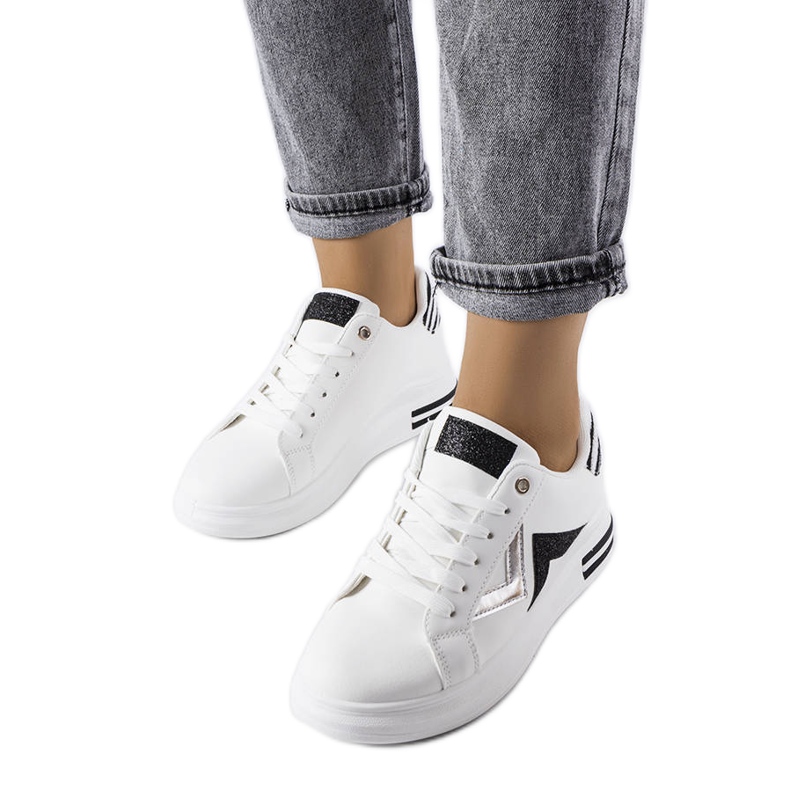 Black and white platform sneakers from Monty Black and white platform sneakers from Monty