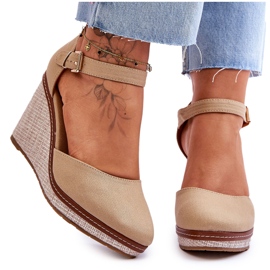 Women's Classic Wedge Sandals Dark Beige Malani Women's Classic Wedge Sandals Dark Beige Malani