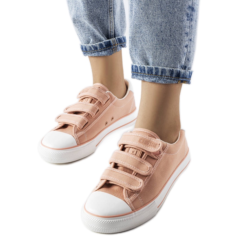 Pink Velcro sneakers Big Star LL274A200