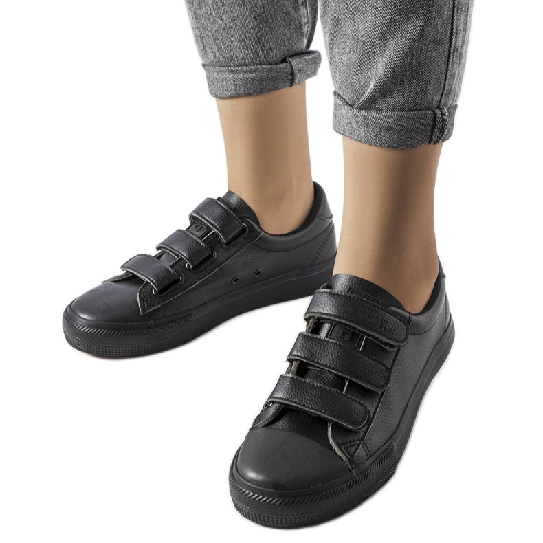 Black Velcro sneakers Big Star LL274A206