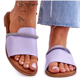 Elegant Flat Heels Purple Termen