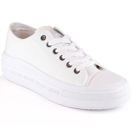 Women's sneakers on the platform white Big Star LL274A177
