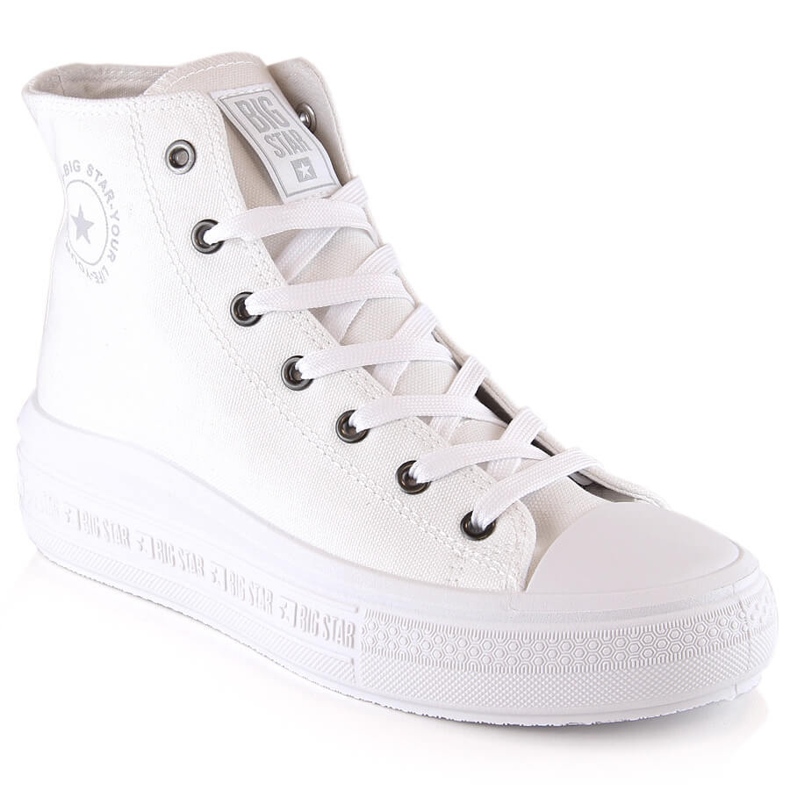 Women's high-top sneakers on the platform white Big Star LL274A183