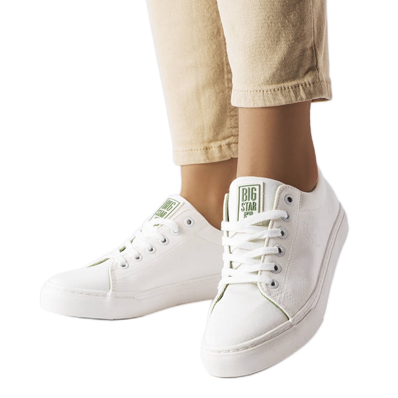 Big Star LL274248 white fabric sneakers