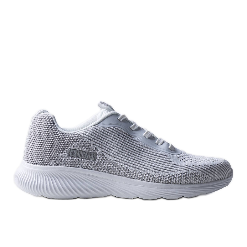 White and gray men's Big Star sneakers JJ174286