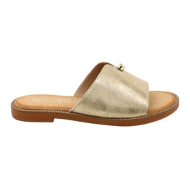 Fashionable Women's Slippers Filippo DK4625/23 GO Gold golden Fashionable Women's Slippers Filippo DK4625/23 GO Gold golden