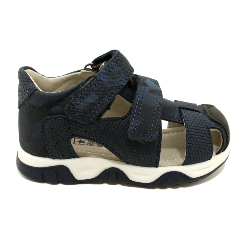 Evento Miss Boys' Velcro Sandals, Navy Blue 23DZ23-5909