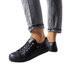 Big Star V274871 black eco-leather sneakers