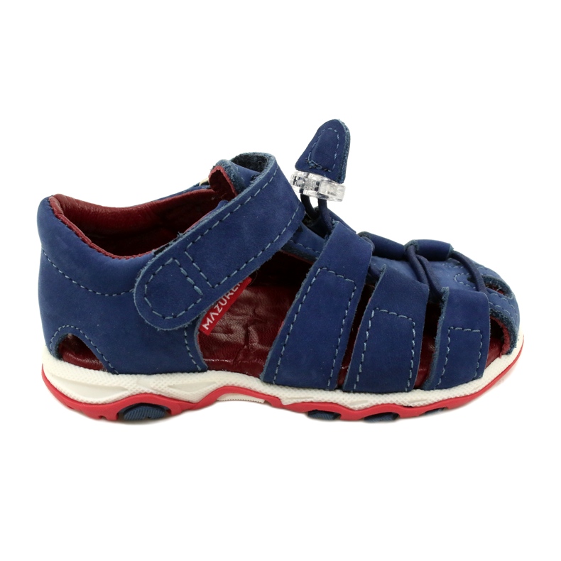 Leather sandals boys Mazurek 1364 navy blue Leather sandals boys Mazurek 1364 navy blue
