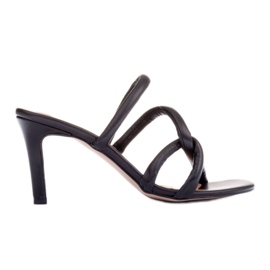 Marco Shoes Tubelare strap heels black