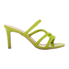 Marco Shoes Tubelare strap heels green