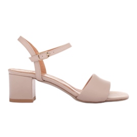 Marco Shoes Midi heel sandals beige