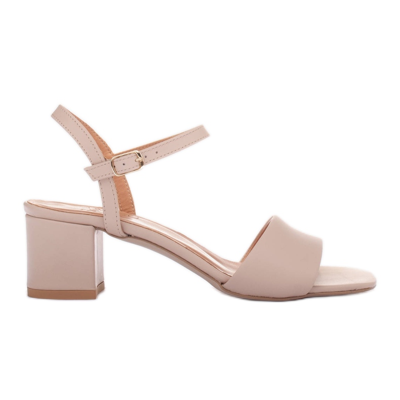 Marco Shoes Midi heel sandals beige