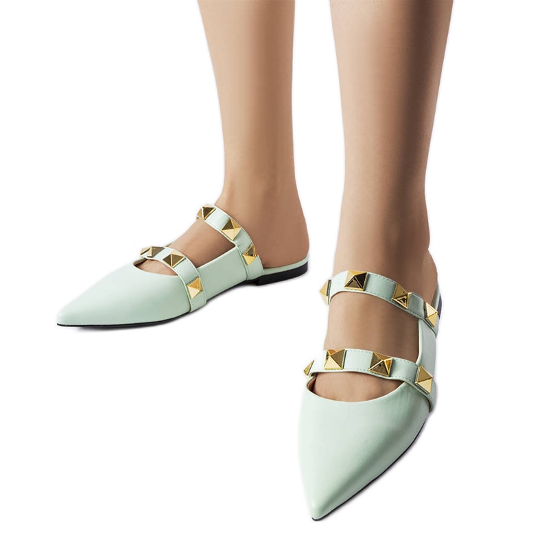 Green pointy toe sandals from Ruckman Green pointy toe sandals from Ruckman