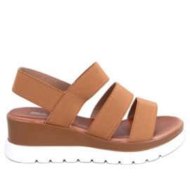 Cregger Camel wedge sandals brown Cregger Camel wedge sandals brown