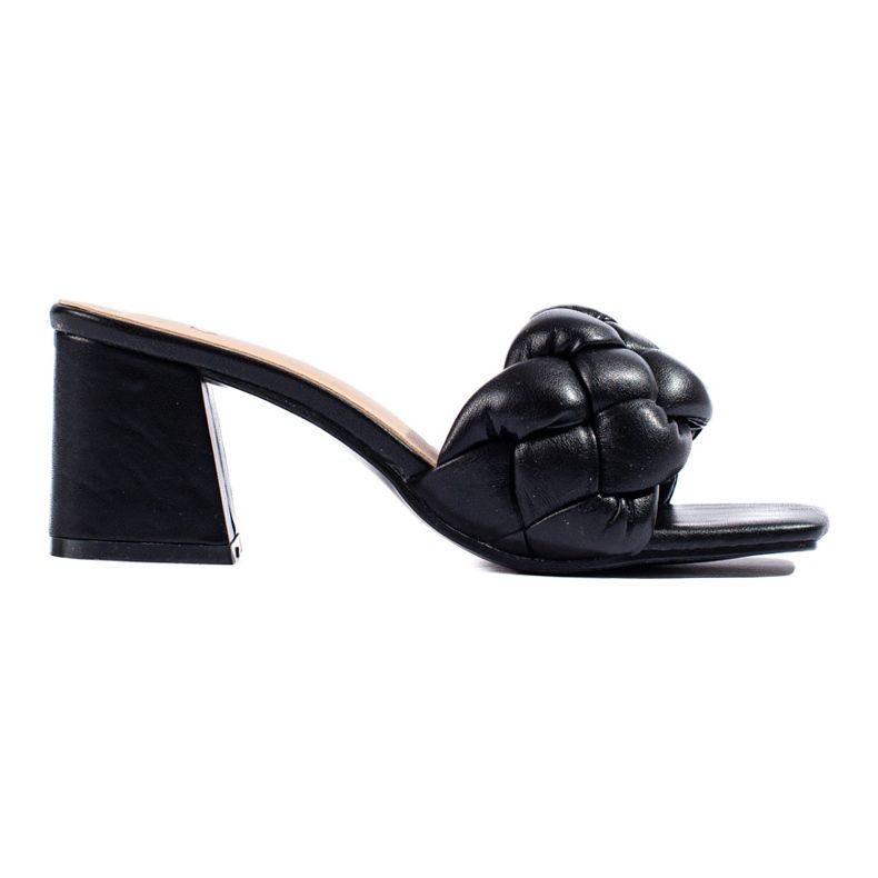 Shelovet women's black heeled sandals