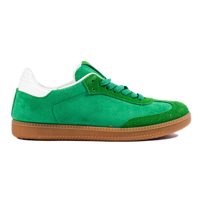 Shelovet green suede sneakers
