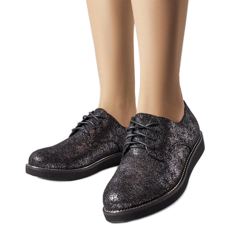 Black glitter brocade shoes from Cemetery