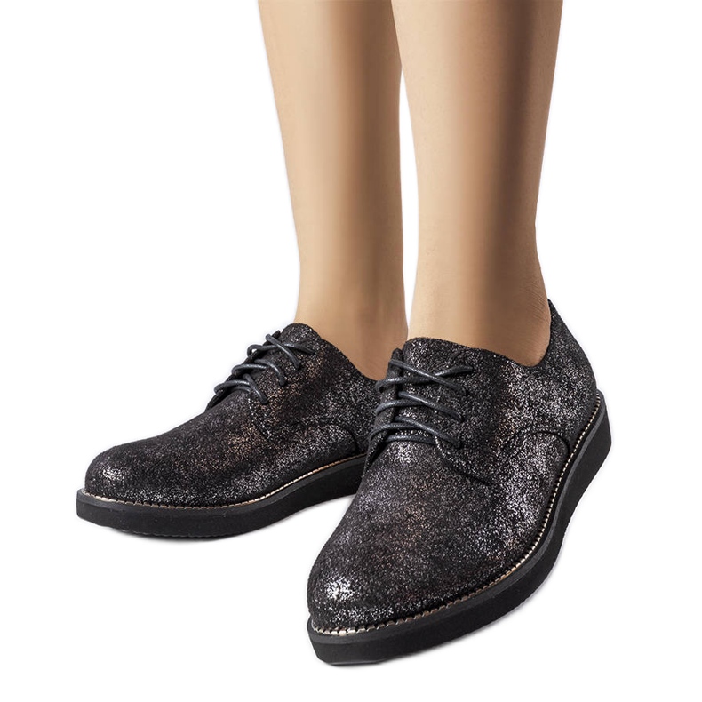 Black glitter brocade shoes from Cemetery