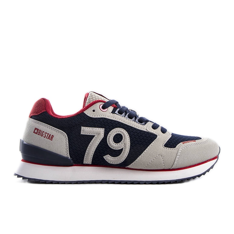 Beige and navy blue Big Star sneakers LL174256