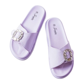 Purple sliders decorated with Griegsvei zircons violet